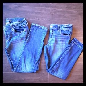 American Eagle Size 10 Super Stretch Jeans 2 Pairs